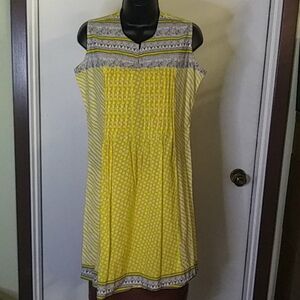Vintage Tunic Top/Dress - beautiful yellow color